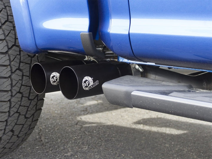 aFe Rebel Exhausts 3in SS Cat-Back 15-16 Ford F-150 EcoBoost V6 2.7/3.5L V8 5.0L w/ Black Tips - Premium Catback from aFe - Just 3948.51 SR! Shop now at Motors