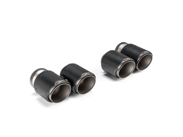 Akrapovic 2021+ BMW G87 M2, G80 M3 &amp; G82 M4 Classic Carbon Design Tail Pipe Set