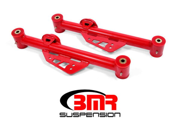 BMR 79-98 Fox Mustang Non-Adj. Lower Control Arms (Polyurethane) - Red - Premium Control Arms from BMR Suspension - Just 1013.97 SR! Shop now at Motors