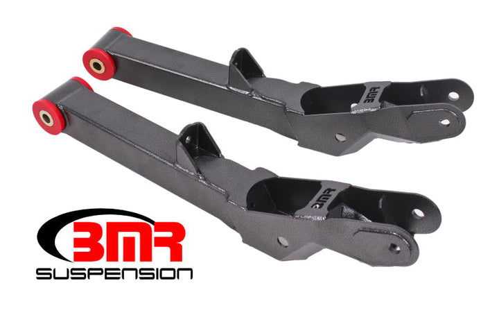 BMR 10-15 5th Gen Camaro Rear Lower Control Arms Non-Adj. (Polyurethane) - Black Hammertone - Premium Control Arms from BMR Suspension - Just 1502.26 SR! Shop now at Motors