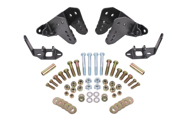 BMR 78-87 G-Body Rear Coilover Conversion Kit w/ Control Arm Bracket - Black Hammertone