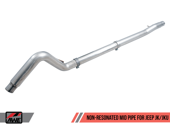 AWE Tuning 07-18 Jeep Wrangler JK/JKU 3.6L Non-Resonated Mid Pipe - Premium Connecting Pipes from AWE Tuning - Just 1601.59 SR! Shop now at Motors
