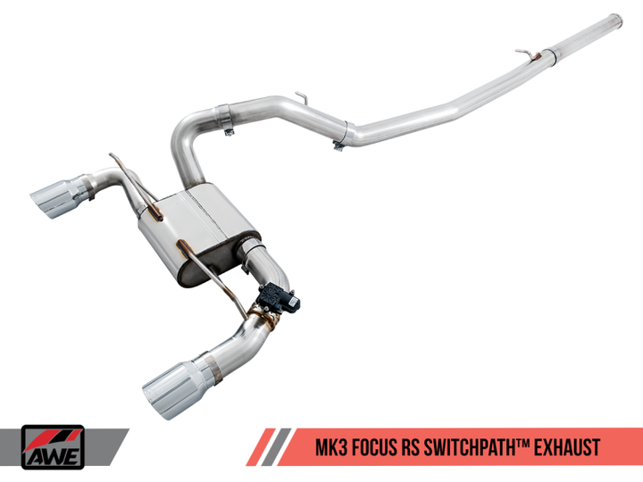 AWE Tuning Ford Focus RS SwitchPath Cat-back Exhaust - Diamond Black Tips - Premium Catback from AWE Tuning - Just 10265.44 SR! Shop now at Motors