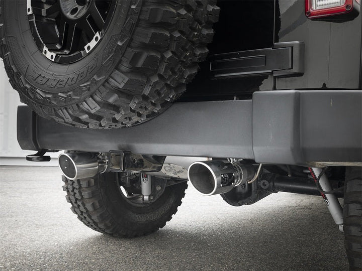 aFe Rebel Series 2.5in 409 SS Axle-Back Exhaust w/Polished Tips 07+ Jeep Wrangler (JK) V6 3.6L/3.8L - Premium Axle Back from aFe - Just 1990.90 SR! Shop now at Motors