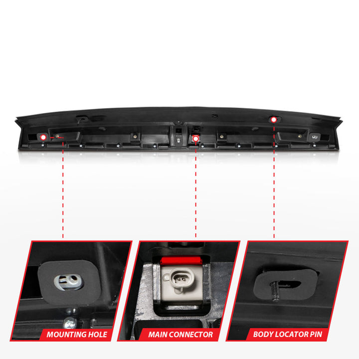 ANZO 2007-2014 Chevrolet Suburban 1500 LED 3rd Brake Light Black Housing Red Lens w/ Spoiler 1pc - Premium Lights Corner from ANZO - Just 1118.94 SR! Shop now at Motors