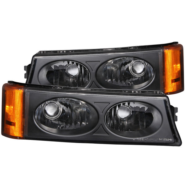 ANZO 2003-2006 Chevrolet Silverado 1500 Euro Parking Lights Black - Premium Lights Corner from ANZO - Just 388.35 SR! Shop now at Motors