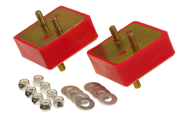 Prothane 67-92 Jeep V8 Motor Mounts - Red