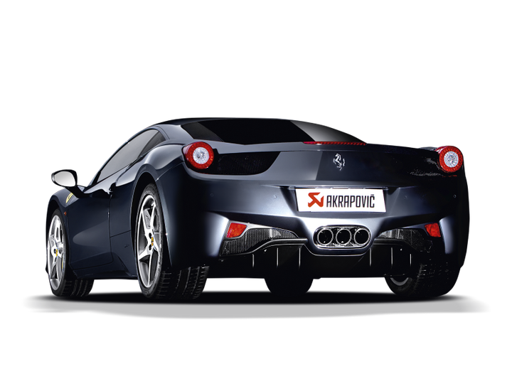 Akrapovic 10-15 Ferrari 458 Italia/458 Spyder Slip-On Line (Titanium) w/ Carbon Tips - Premium Muffler from Akrapovic - Just 35068.64 SR! Shop now at Motors