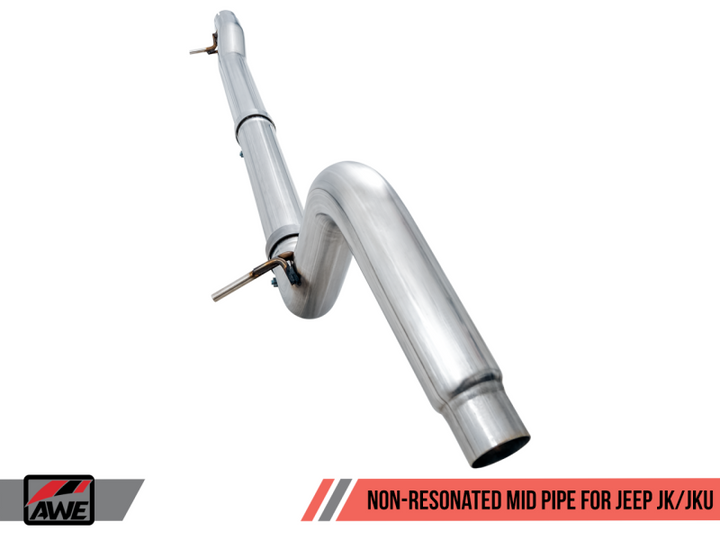 AWE Tuning 07-18 Jeep Wrangler JK/JKU 3.6L Non-Resonated Mid Pipe - Premium Connecting Pipes from AWE Tuning - Just 1601.59 SR! Shop now at Motors