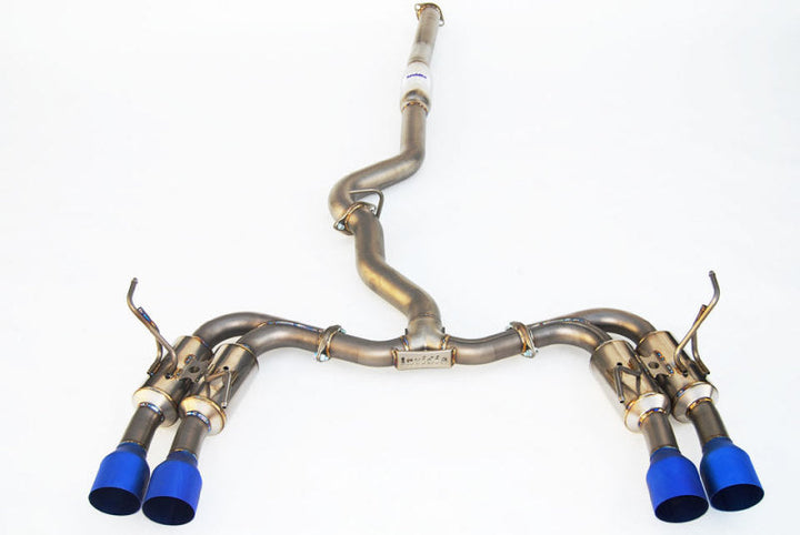 Invidia 2015+ WRX/STi Gemini 80mm Full Titanium Quad 101mm Tip Cat-Back Exhaust - Premium Catback from Invidia - Just 12164.35 SR! Shop now at Motors