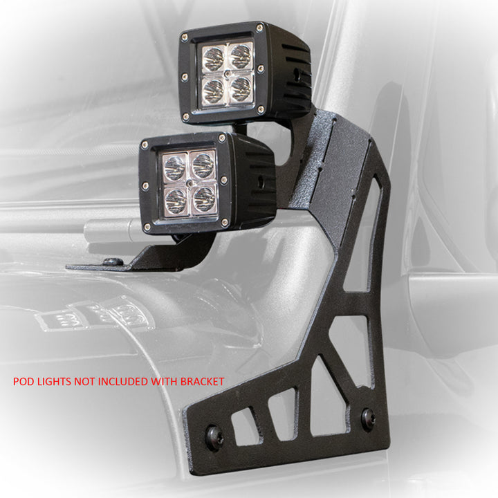 DV8 Offroad 2018+ Jeep Wrangler JL A-Pillar Pod Led Light Mount - Premium Light Mounts from DV8 Offroad - Just 444.62 SR! Shop now at Motors