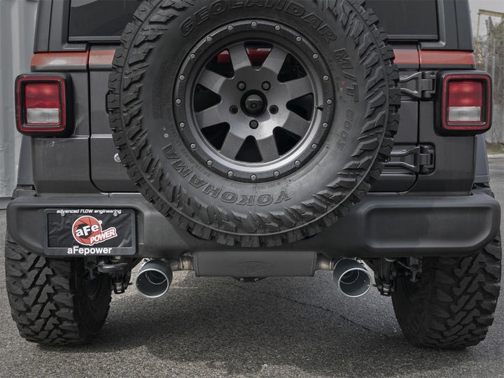 aFe Rebel Series 2.5in 409 SS Axle-Back Exhaust w/ Black Tips 2018+ Jeep Wrangler (JL) V6 3.6L - Premium Axle Back from aFe - Just 2948.78 SR! Shop now at Motors