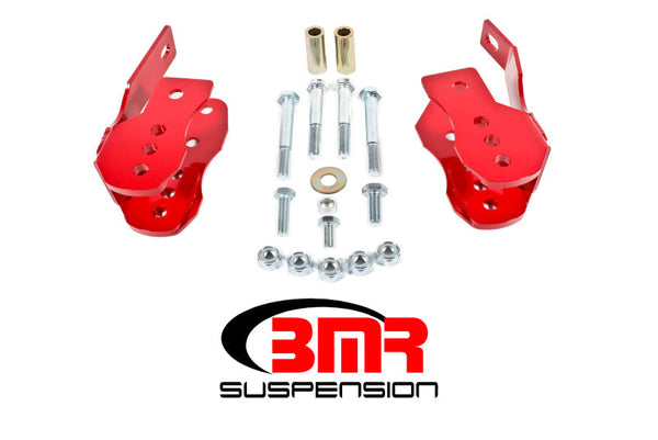 BMR 05-14 S197 Mustang Bolt-On Control Arm Relocation Brackets - Red - Premium Suspension Arms & Components from BMR Suspension - Just 563.23 SR! Shop now at Motors