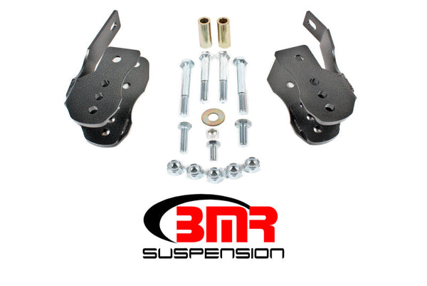 BMR 05-14 S197 Mustang Bolt-On Control Arm Relocation Brackets - Black Hammertone - Premium Suspension Arms & Components from BMR Suspension - Just 563.23 SR! Shop now at Motors