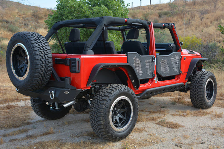 DV8 Offroad Aluminum Mesh Inserts For Front JK Rock Doors - Premium Doors from DV8 Offroad - Just 238.15 SR! Shop now at Motors