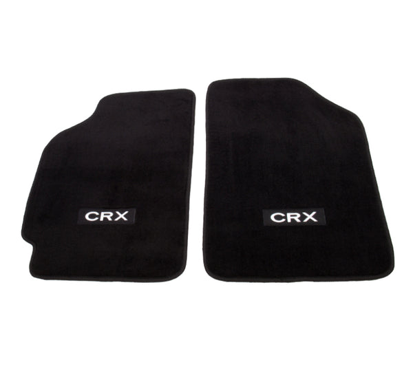 NRG Floor Mats - 88-91 Honda Civic (CRX Logo) - 2pc.