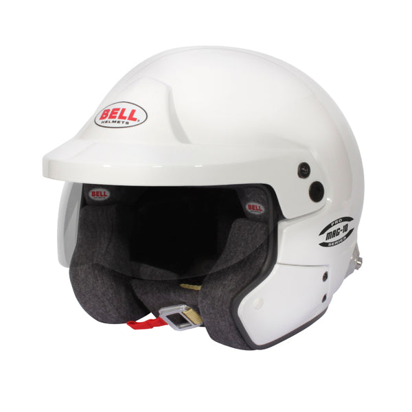 Bell Mag-10 Pro (HANS) 58 (7 1/4) FIA8859/SA2020 - Size 58 (White)