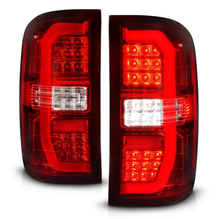 ANZO 14-18 GMC Sierra 1500 LED Taillights Red/Clear - Premium Tail Lights from ANZO - Just 2108.67 SR! Shop now at Motors