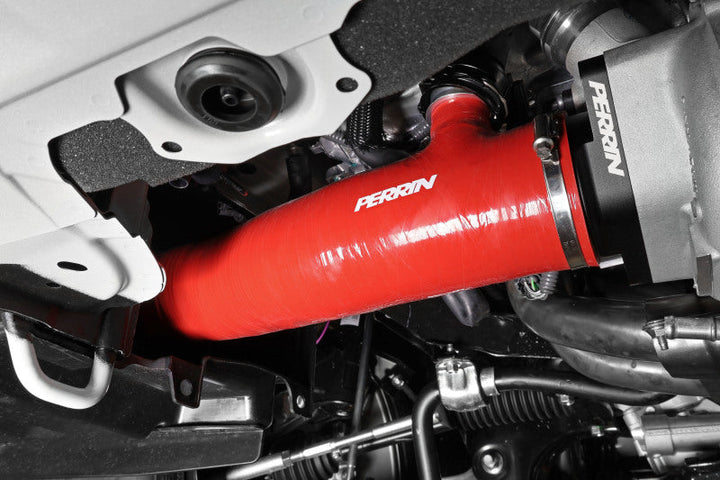 Perrin 2022+ Subaru WRX Red 3in Turbo Inlet Hose w/ Nozzle - Premium Hoses from Perrin Performance - Just 1062.87 SR! Shop now at Motors