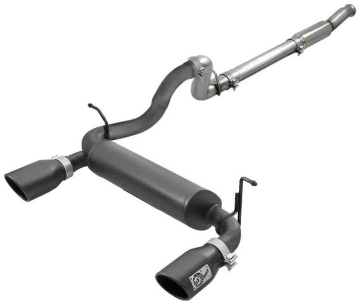 aFe Rebel Series 409 Stainless Steel Cat-Back Exhaust 18-21 Jeep Wrangler JL 2.0L (t) - Black Tip - Premium Catback from aFe - Just 3746.42 SR! Shop now at Motors