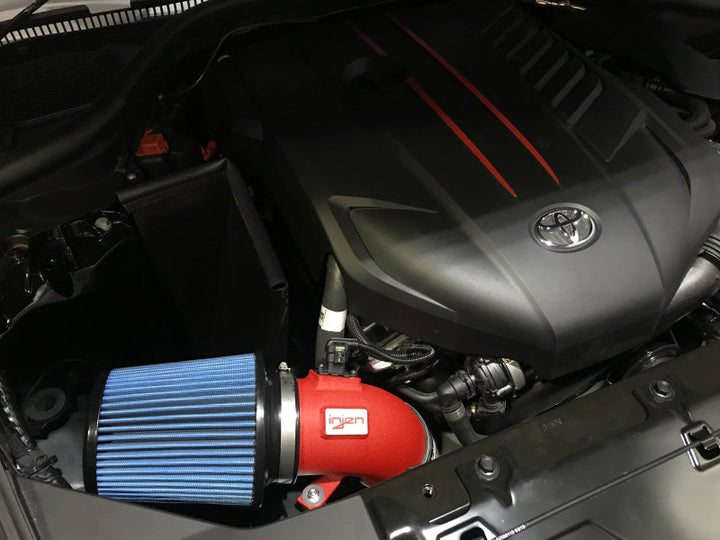 Injen 2020 Toyota Supra L6-3.0L Turbo (A90) SP Cold Air Intake System - Wrinkle Red - Premium Cold Air Intakes from Injen - Just 1270.60 SR! Shop now at Motors