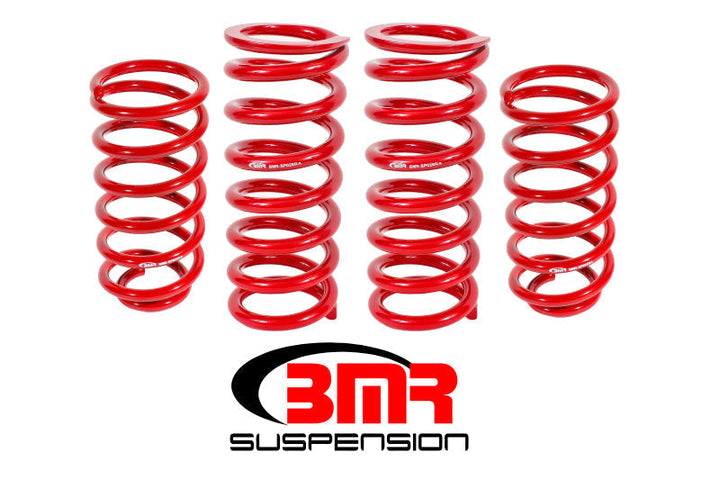 BMR 79-04 Fox Mustang Lowering Spring Kit (Set Of 4) - Red - Premium Lowering Springs from BMR Suspension - Just 863.72 SR! Shop now at Motors