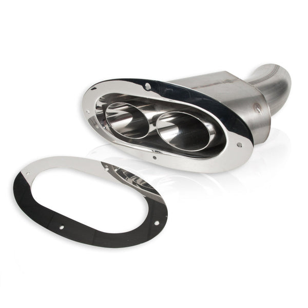 Stainless Works Angled-Oval Through-Body Tip With Tubes - Premium Tips from Stainless Works - Just 1024.19 SR! Shop now at Motors