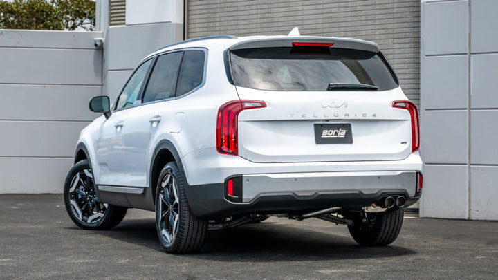 Borla 20-22 Hyundai Palisade/2023 Kia Telluride 3.8L V6 S-Type Axle-Back Exhaust w/ Black Chrome Tip - Premium Axle Back from Borla - Just 3380.06 SR! Shop now at Motors