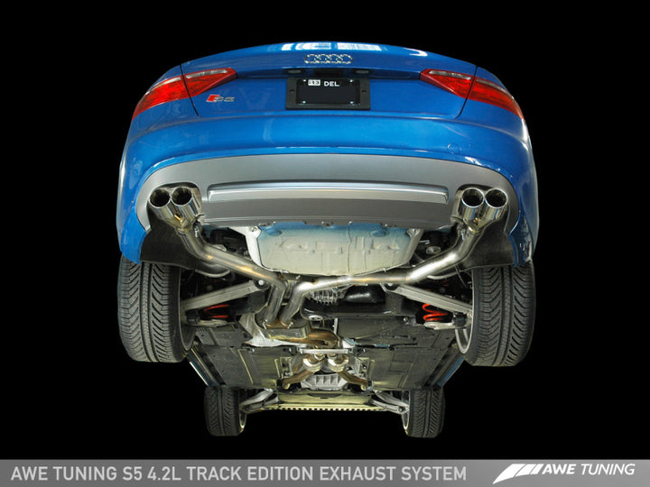 AWE Tuning Audi B8 S5 4.2L Track Edition Exhaust System - Polished Silver Tips - Premium Catback from AWE Tuning - Just 5043.69 SR! Shop now at Motors