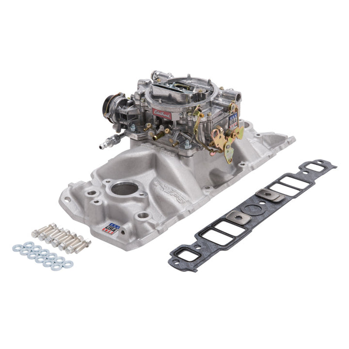 Edelbrock Manifold And Carb Kit Performer Eps Small Block Chevrolet 1957-1986 Natural Finish - Premium Intake Manifolds from Edelbrock - Just 2968.65 SR! Shop now at Motors