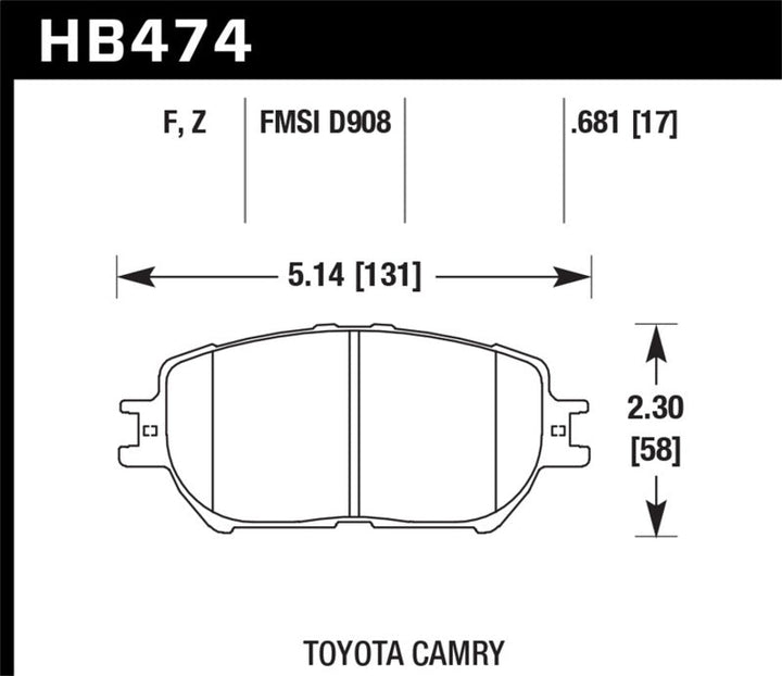 Hawk HPS Street Brake Pads - Premium Brake Pads - Performance from Hawk Performance - Just 334.63 SR! Shop now at Motors