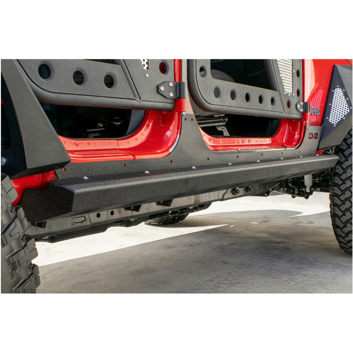 DV8 Offroad 2007-2018 Jeep Wrangler JK (2-door) Frame Mounted Sliders - Premium Side Steps from DV8 Offroad - Just 2085.73 SR! Shop now at Motors