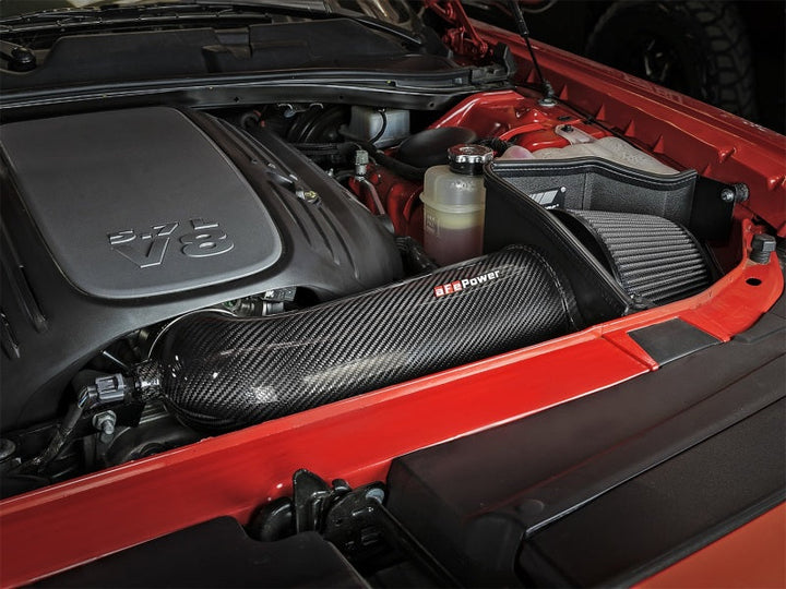 aFe POWER Magnum FORCE Carbon Fiber Stage 2 Track Series Pro Dry S CAIS - 11-18 Dodge Challenger V8 - Premium Cold Air Intakes from aFe - Just 2925.13 SR! Shop now at Motors