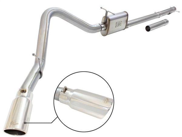 aFe MACHForce XP Exhaust 3in-3.5in SS Single Side Ext CB w/ Polish Tip 99-04 Ford F-250 V8 5.4L/6.8L - Premium Catback from aFe - Just 2675.08 SR! Shop now at Motors