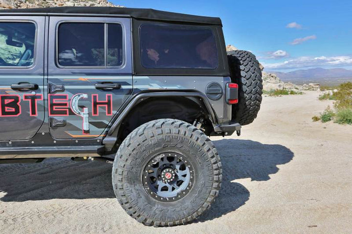 Fabtech 18-21 Jeep JL 4WD Rear Steel Tube Fenders - Textured Black - Premium Fender Flares from Fabtech - Just 2850.64 SR! Shop now at Motors