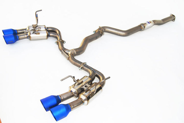 Invidia 2015+ WRX/STi Gemini 80mm Full Titanium Quad 101mm Tip Cat-Back Exhaust - Premium Catback from Invidia - Just 12164.35 SR! Shop now at Motors