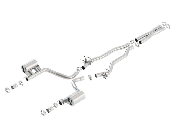 Borla 2015 Dodge Challenger SRT/392 Hemi 6.4L V8 ATAK Catback Exhaust w/ Valves Factory Bezel - Premium Catback from Borla - Just 7177.66 SR! Shop now at Motors
