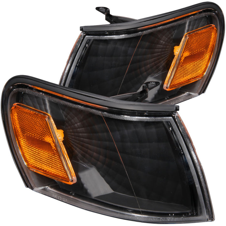 ANZO Corner Lights 1993-1997 Toyota Corolla Euro Corner Lights Black w/ Amber Reflector - Premium Lights Corner from ANZO - Just 241.94 SR! Shop now at Motors