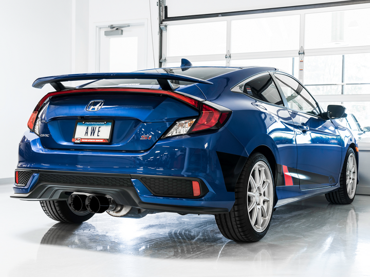 AWE Tuning 2016+ Honda Civic Si Track Edition Exhaust w/Front Pipe & Dual Diamond Black Tips - Premium Catback from AWE Tuning - Just 4648.67 SR! Shop now at Motors