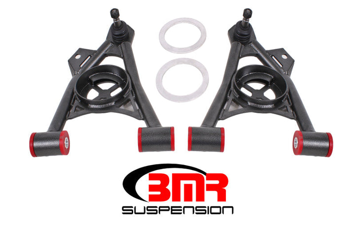 BMR 94-04 Mustang Lower Non-Adj. A-Arms (Poly) w/ Tall Ball Joint / Spring Pocket - Black Hammertone - Premium Control Arms from BMR Suspension - Just 1726.35 SR! Shop now at Motors