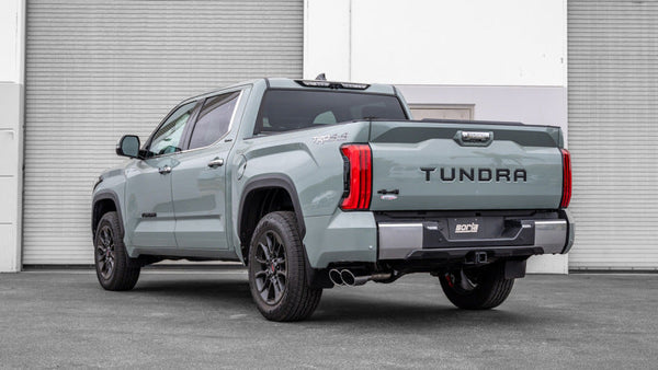 Borla 22-24 Toyota Tundra 3.4L V6 (Inc. Hyb.) Ext. Cab/STD Bed/145.7in WB ATAK Cat-Back - Chrome - Premium Catback from Borla - Just 7402.46 SR! Shop now at Motors
