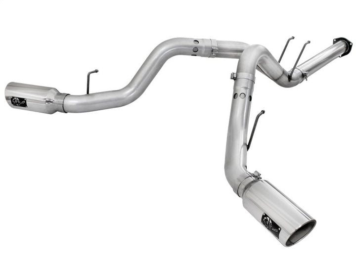 aFe Atlas Exhaust 4in DPF-Back Exhaust Aluminized Steel Polished Tip 11-14 ford Diesel Truck V8-6.7L - Premium DPF Back from aFe - Just 2949.40 SR! Shop now at Motors