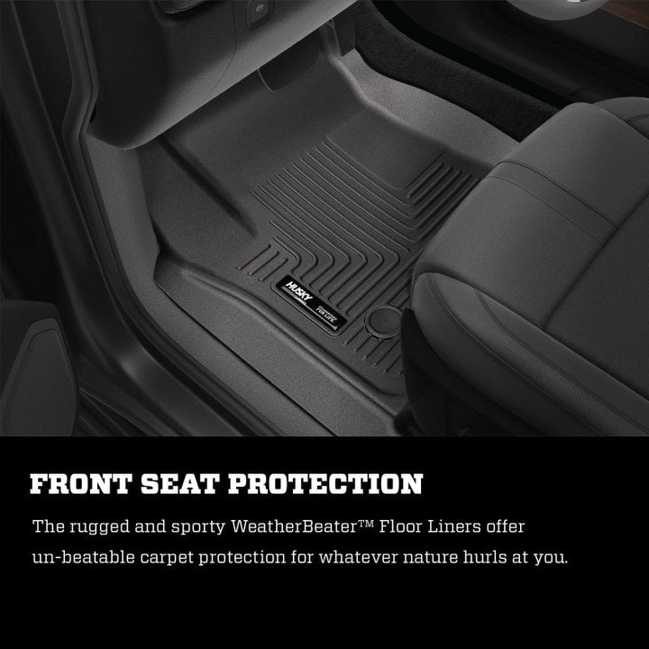 Husky Liners 22-23 Ford Transit WeatherBeater Black Floor Liners - Premium Floor Mats - Rubber from Husky Liners - Just 337.58 SR! Shop now at Motors