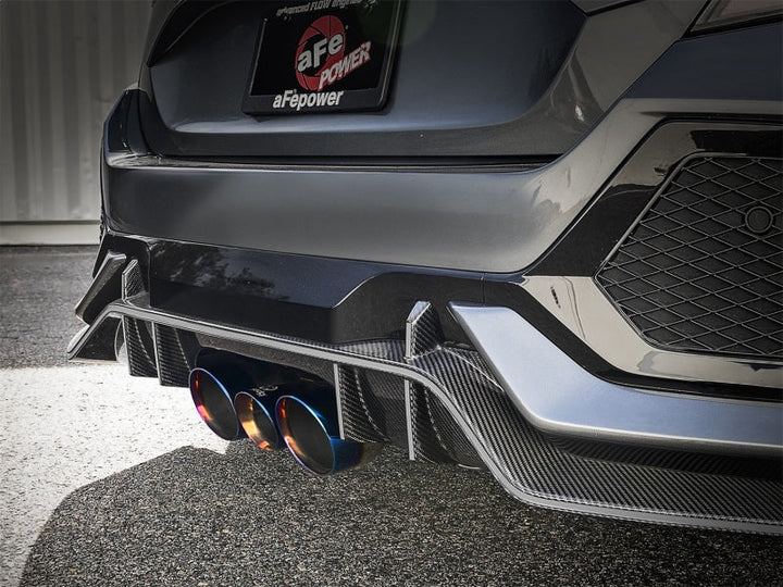 aFe Takeda 3in 304 SS Cat-Back Exhaust w/ Blue Flame Tips 2017+ Honda Civic Type R I4 2.0L (t) - Premium Catback from aFe - Just 7814.45 SR! Shop now at Motors