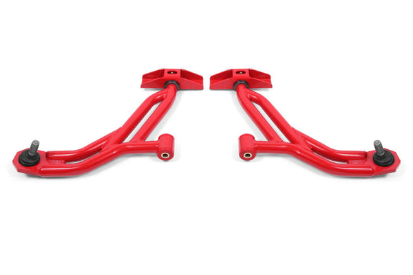 BMR 10-14 Ford Mustang / Shelby GT500 Non-Adj. Lower A-Arms (Poly/Delrin) - Red - Premium Control Arms from BMR Suspension - Just 2403.74 SR! Shop now at Motors