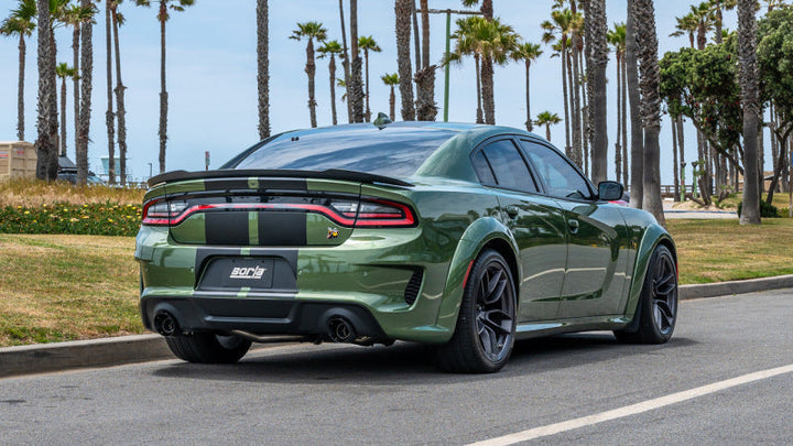 Borla 15-24 Dodge Charger V8 / 2023 Chrysler 300C T-304 SS Tips 5in Outlet - Carbon / Black Anodized - Premium Tips from Borla - Just 2300.20 SR! Shop now at Motors