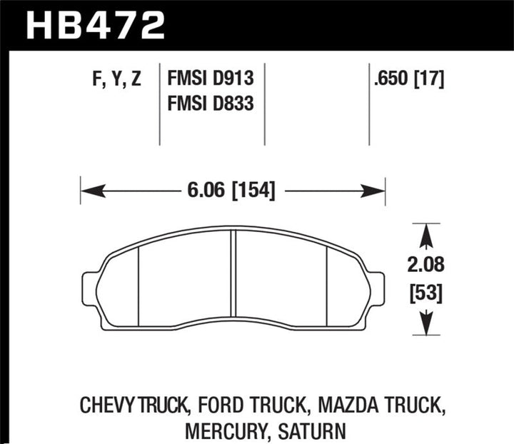 Hawk LTS Street Brake Pads - Premium Brake Pads - OE from Hawk Performance - Just 412.39 SR! Shop now at Motors