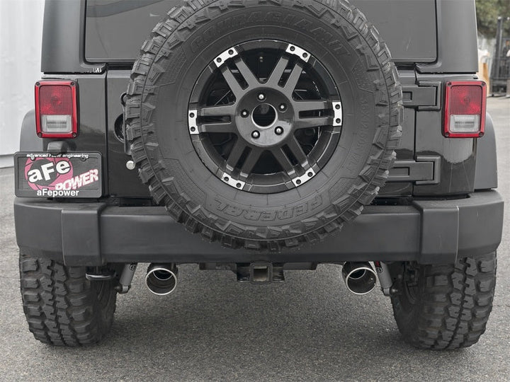 aFe Rebel Series 2.5in 409 SS Axle-Back Exhaust w/Polished Tips 07+ Jeep Wrangler (JK) V6 3.6L/3.8L - Premium Axle Back from aFe - Just 1990.90 SR! Shop now at Motors